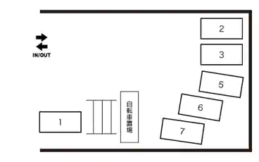 特P 【7番】【高さ制限あり】リトルポンズ駐車場の図面