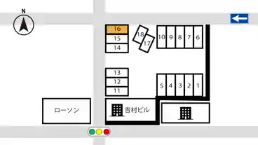 特P 【長さ450㎝まで】吉村ビル駐車場の図面