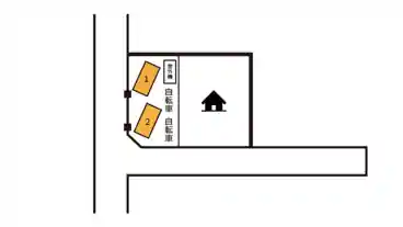 特P 《バイク専用》富久町36-17-11駐車場の図面
