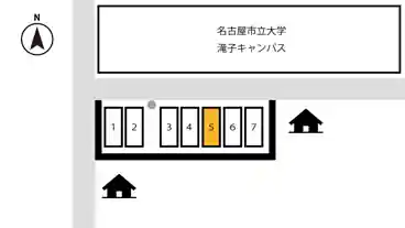 特P 【5番】亀城町５丁目３１−１０付近駐車場の図面