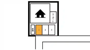 特P 《軽・コンパクト》北砂4-22-4付近駐車場の図面