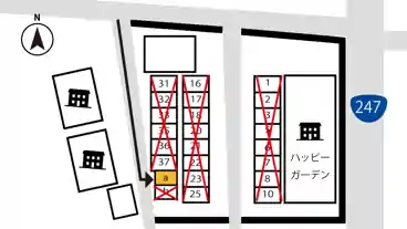 特P 【軽専用ａ】住吉町3丁目２３駐車場の図面