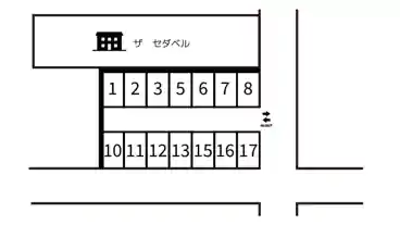 特P 鎌倉4-42-5付近駐車場の図面