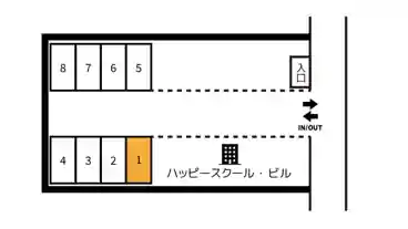 特P 【1番】西大寺北町1-2-4駐車場の図面