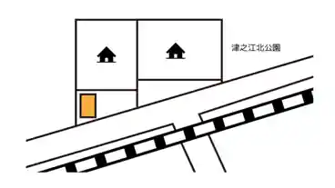 特P 《軽自動車》津之江北町31-22駐車場の図面