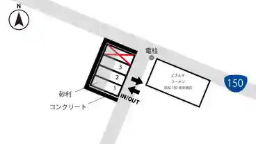 特P 向宿2丁目4-14駐車場の図面