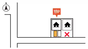 特P 《軽自動車》高松6-7-2駐車場の図面