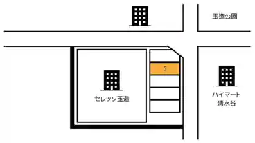 特P 玉造2-10-12駐車場の図面