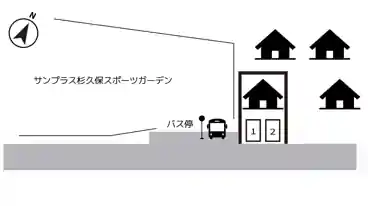 特P 杉久保北3-3-7-2駐車場の図面