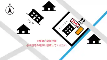 特P 【コンパクトカーまで】ベルリードK（四日市天カ須賀）駐車場の図面