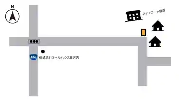 特P 鵠沼藤が谷1丁目1-23駐車場の図面