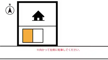 特P 《軽・コンパクト》新道1-22-9駐車場の図面