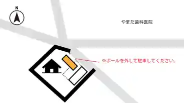 特P 上中町長間1540駐車場の図面