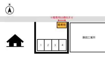 特P 【軽専用】住吉5-7-7駐車場の図面