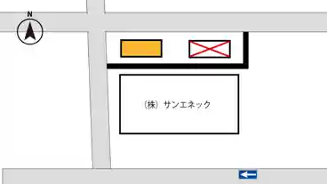 特P 【軽・バイク専用】株式会社サンエネック駐車場の図面