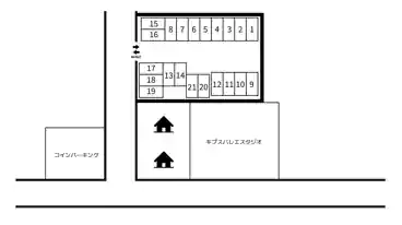 特P 南台6-2-17付近駐車場の図面