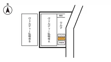 特P 《バイク専用》ヴェルディー弘明寺A駐車場の図面