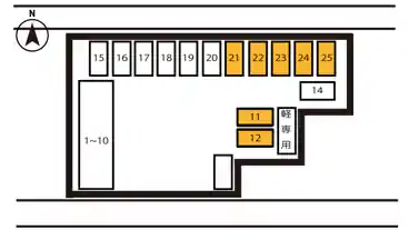 特P 長戸井町4-15-1駐車場の図面