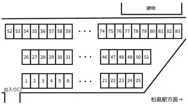 特P 松島駅前駐車場の図面