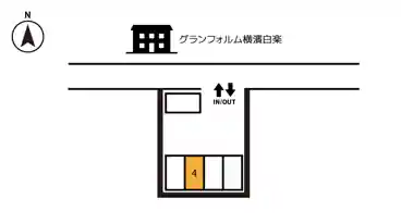 特P リビングパーク横浜篠原台町第1　駐車場の図面