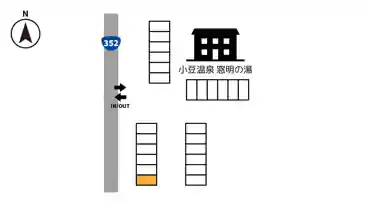 特P 窓明の湯　駐車場の図面