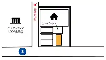 特P 生田8-17-9佐藤駐車場Aの図面