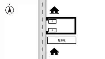 特P 月見町3-9-10付近駐車場の図面