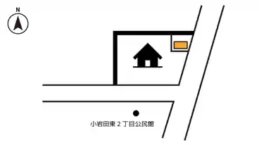 特P 《軽自動車》小岩田東2-10-11駐車場の図面