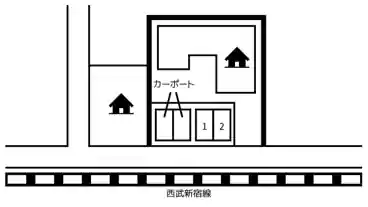 特P 東田町8-21駐車場の図面