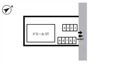 特P ドミールST駐車場の図面