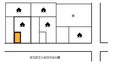 特P 入谷1-2-17駐車場の図面