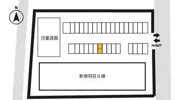 特P 【231番】新泰明荘駐車場の図面