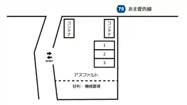 特P レンタルスペース ルルム 駐車場の図面