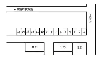 特P 明星町3丁目11-223付近駐車場の図面