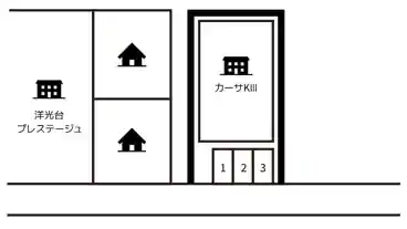 特P 《軽・コンパクト》カーサКⅢ駐車場の図面