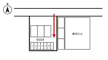 特P 《バイク専用》ビーフラット高輪2丁目駐車場の図面