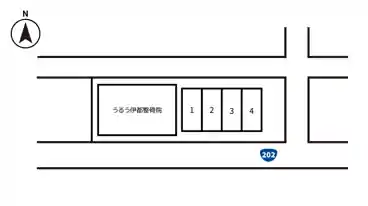 特P うるう伊都整骨院駐車場の図面