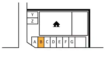 特P 【B車室】中原2-2-47駐車場の図面