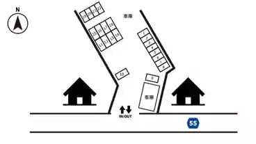 特P まる萬パーキングの図面