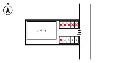 特P 小袋谷1-8-11TEA TREE 鎌倉 駐車場の図面