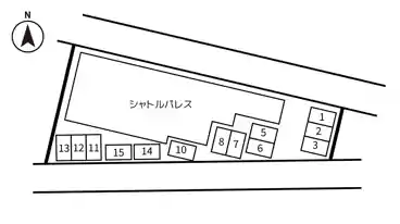 特P ≪軽・コンパクトカー≫飛田給1-4-7駐車場の図面