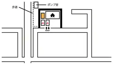 特P 【月極】西阿知町西原992-21駐車場の図面