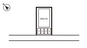 特P 上北南2-32-343駐車場の図面