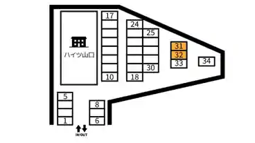 特P 上尾市東町2-2-4（ハイツ山口）駐車場の図面