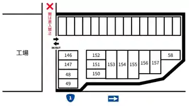 特P 笠山1-3-71付近駐車場の図面