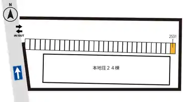 特P 【2531番】本地荘駐車場の図面