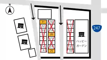 特P 【20番・25番・31番】住吉町3丁目２３駐車場の図面