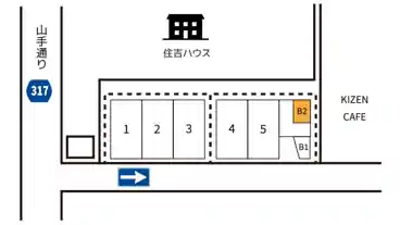 特P 【B2】《バイク専用》ＧＫＨ臨時パーキングの図面