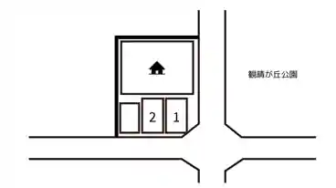 特P 観晴が丘8-6-1駐車場の図面