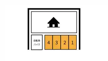 特P 《バイク専用》【特価】大枝東長町1ｰ571駐車場Aの図面